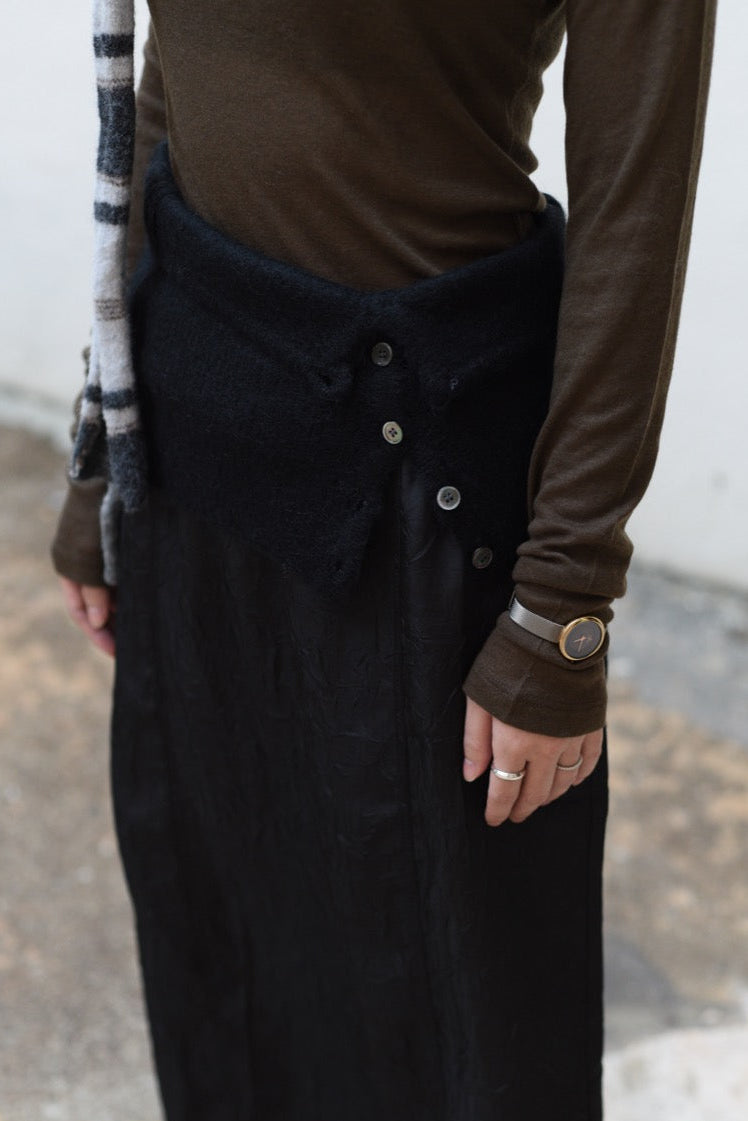 排扣針織穿搭單品