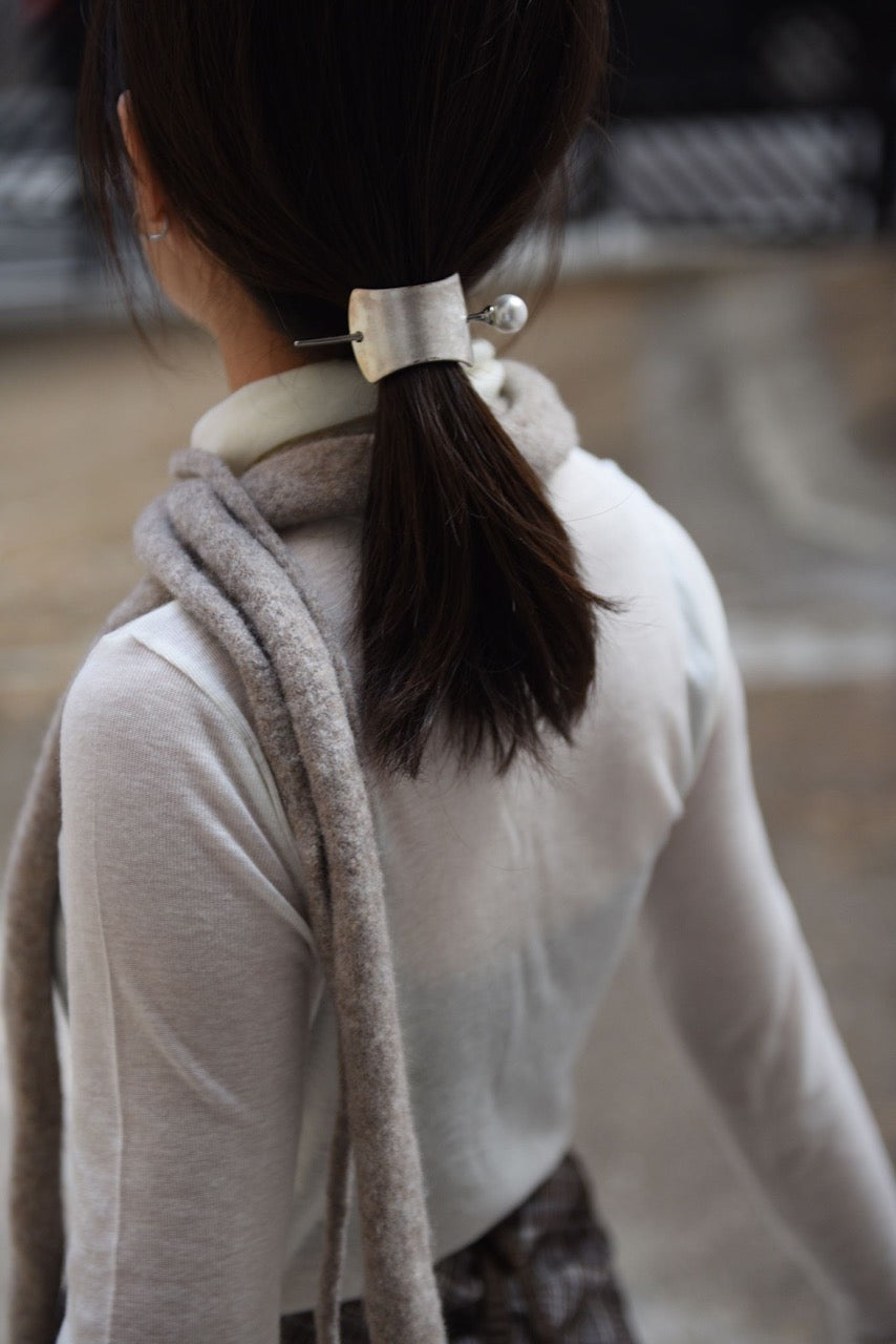 微透肌彈性高領上衣