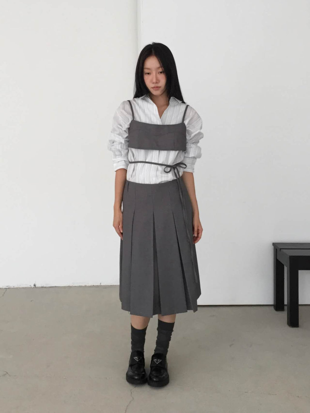 高質感細肩帶短版 Bra Top
